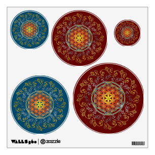 Flower Of Life - Vintage Ornaments Mandala 1 Wall Decal