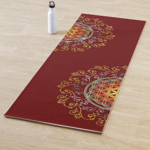 Flower Of Life - Vintage Ornaments Mandala 1 Yoga Mat