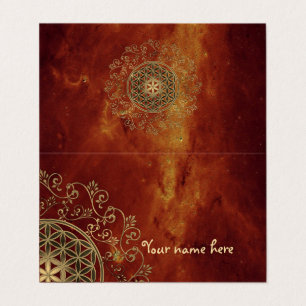 Flower Of Life - Vintage Ornaments Mandala 2 Business Card