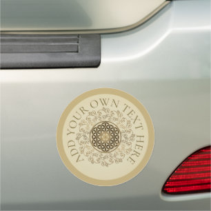 Flower Of Life - Vintage Ornaments Mandala 2 Car Magnet