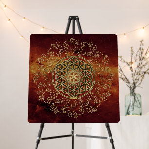 Flower Of Life - Vintage Ornaments Mandala 2 Foam Board