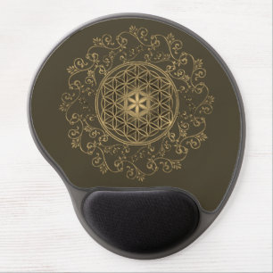 Flower Of Life - Vintage Ornaments Mandala 2 Gel Mouse Pad