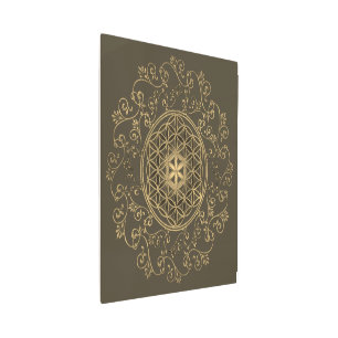 Flower Of Life - Vintage Ornaments Mandala 2 Metal Print