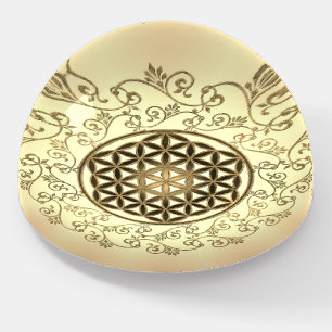 Flower Of Life - Vintage Ornaments Mandala 2 Paperweight