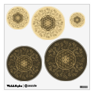Flower Of Life - Vintage Ornaments Mandala 2 Wall Decal