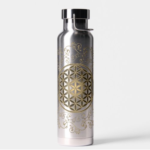 Flower Of Life - Vintage Ornaments Mandala 2 Water Bottle