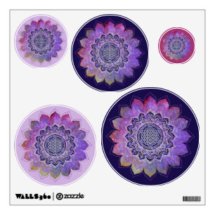 Flower Of Life - Vintage Style Galaxy Space 1 Wall Decal