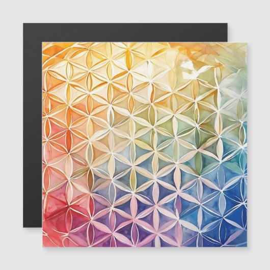Flower of Life - Watercolor Painting (Front/Back)