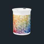 Flower of Life - Watercolor Painting Beverage Pitcher<br><div class="desc">Artwork by Brady Arnold</div>