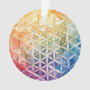 Flower of Life - Watercolor Painting Ornament