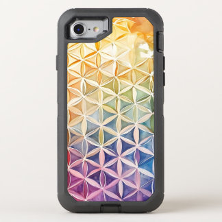 Flower of Life - Watercolor Painting OtterBox Defender iPhone SE/8/7 Case