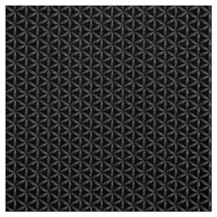 Flower of life white pattern fabric