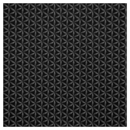 Flower of life white pattern fabric