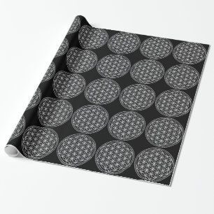 Flower of Life - white Wrapping Paper