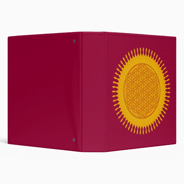Flower Of Life - yellow sunny Binder (Background)