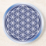 Flower Of Live / heaven Coaster<br><div class="desc">Spiritual SymbolART by EDDA Fröhlich | The Flower of Life is the original language of the universe; shapes,  geometry,  numbers and proportions. It radiates harmony and perfection of the holy geometry and stands for infinity and perfect order.</div>