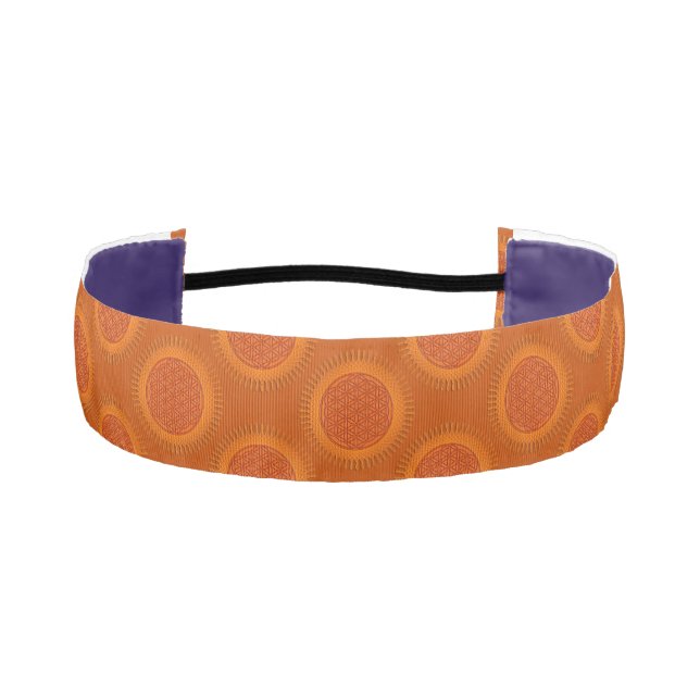 Flower Of Live - sun - seamless pattern 1 Athletic Headband (Front)
