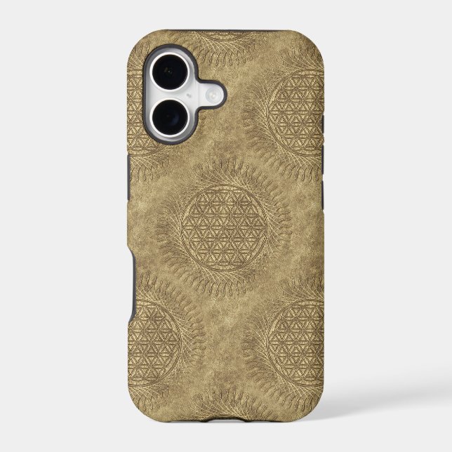 Flower Of Live - sun - seamless pattern 4 Iphone Case (Back)