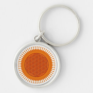 Flower Of Live / sunny design Keychain
