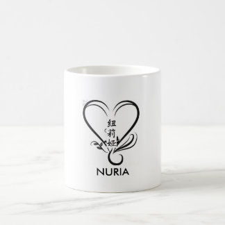 flower of loto, nuria in Chinese, NURIA Coffee Mug