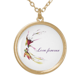 Flower of love gold plated necklace