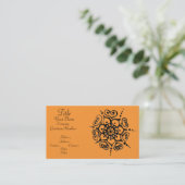 Flower Of Love (Henna) Business Card (Standing Front)