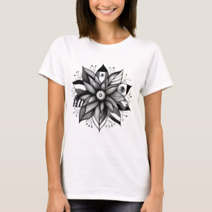 Flower of Palestine Flag, Free Palestine, Flower T-Shirt