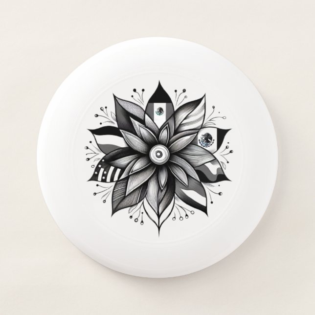 Flower of Palestine Flag, Free Palestine, Flower Wham-O Frisbee (Front)