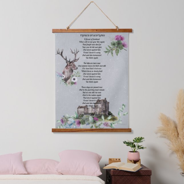 Flower of Scotland Lyrics  Hanging Tapestry (Bedroom)
