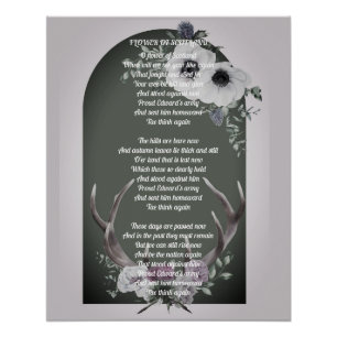 Flower of Scotland Lyrics Poster