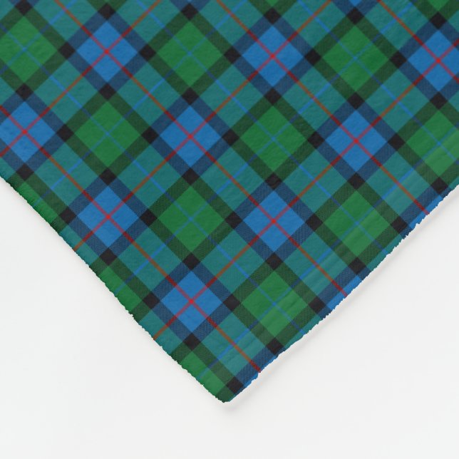 Flower Of Scotland National Tartan Fleece Blanket (Corner)