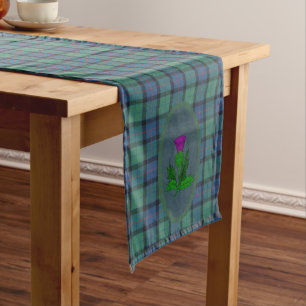 Flower of Scotland Original Tartan and Thistle Medium Table Runner