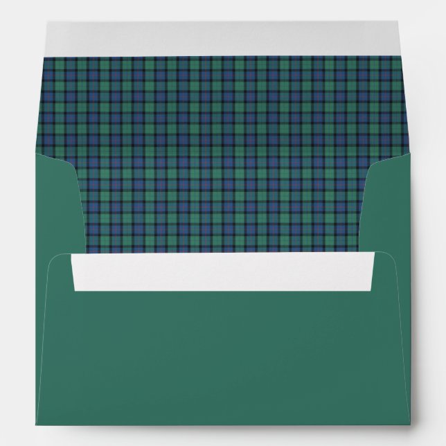 Flower of Scotland Scottish Tartan Envelope (Back (Bottom))