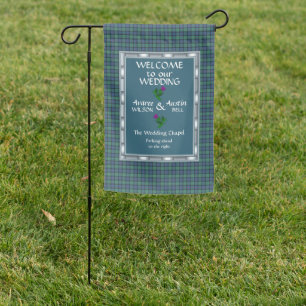 Flower of Scotland Scottish Tartan   Garden Flag