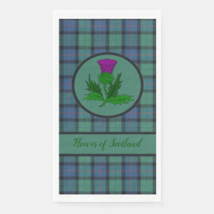 Flower of Scotland Scottish Tartan Paper Guest Towels