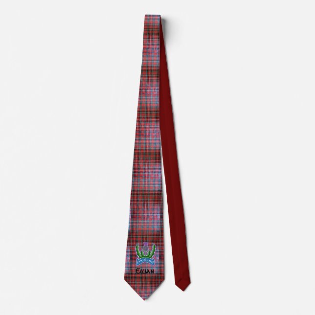 `Flower of Scotland' Tartan Neck Tie (Front)