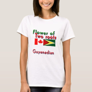 Flower of two roots guyanese-canadian T-Shirt