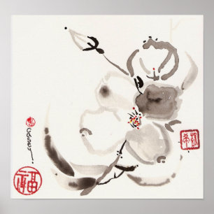 Flower of White Poster