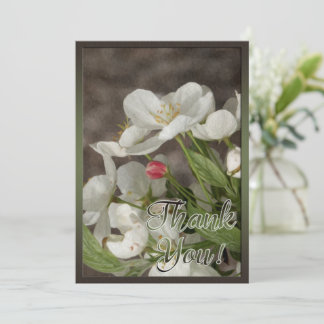 Flower Oil Painting Thank You Card