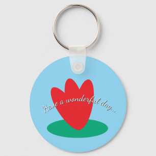 flower on a pond keychain