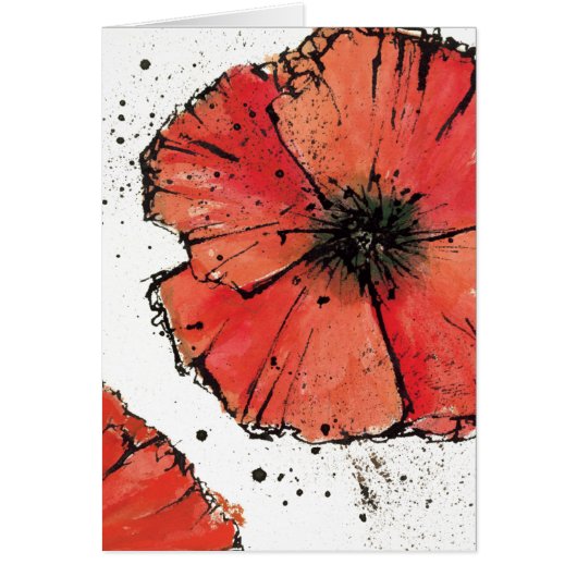 Flower on a White Background Cards (Front)