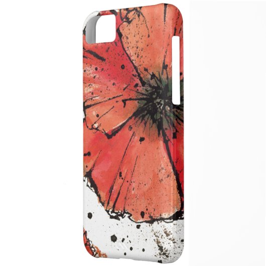 Flower on a White Background Case-Mate iPhone Case (Back Left)