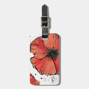 Flower on a White Background Luggage Tag