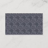 Flower on Grey Background Calling Card (Back)