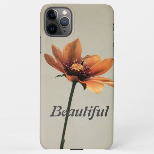 Flower on Neutral Background iPhone Case iPhone 11Pro Max Case