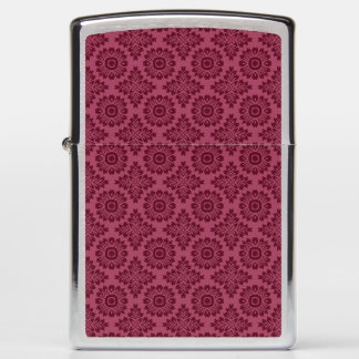 Flower ornament baroque dark red 21102020 zippo lighter