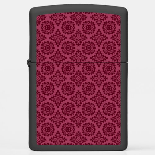 Flower ornament baroque dark red 21102020 zippo lighter