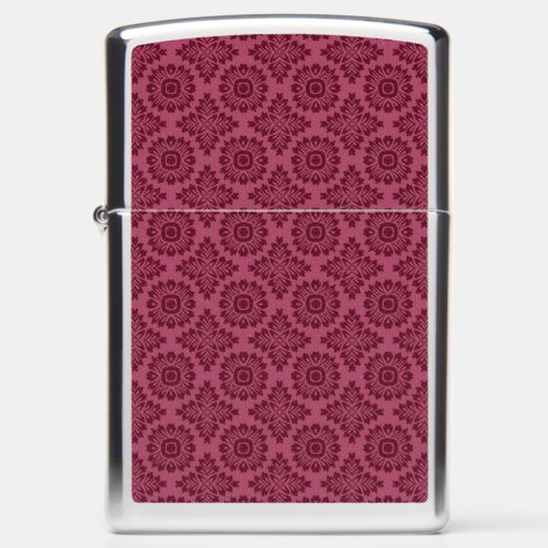 Flower ornament baroque dark red 21102020 zippo lighter