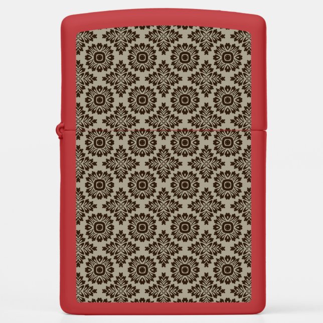 Flower ornament baroque org 21102020 zippo lighter (Front)