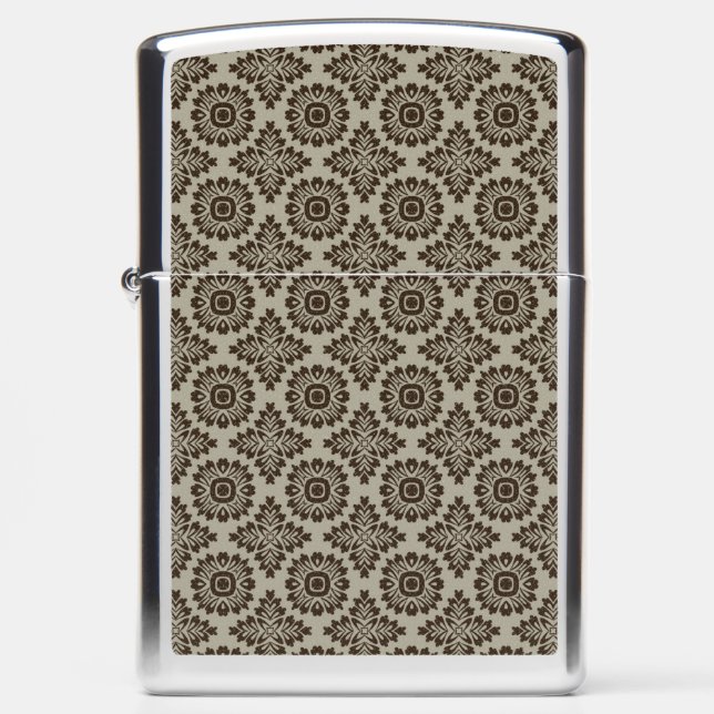Flower ornament baroque org 21102020 zippo lighter (Front)